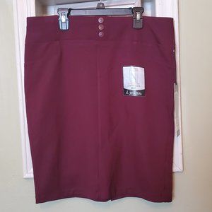 Burgundy Compression Skirt